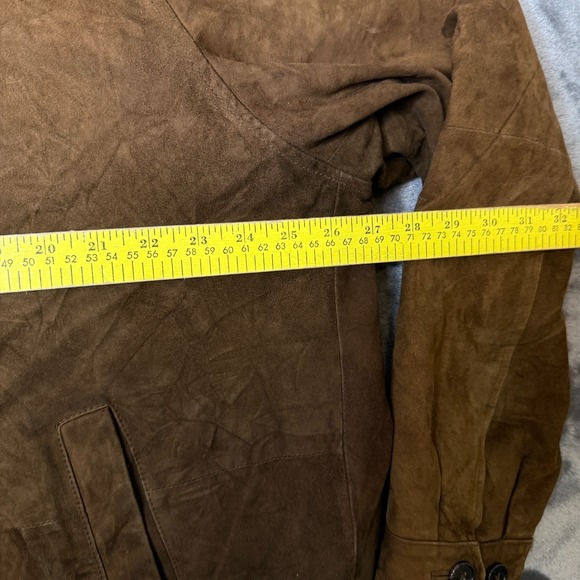 Brooks Brothers 346 Full Zip Leather Jacket Size X-Large Long Sleeve Collard - Picture 4 of 8